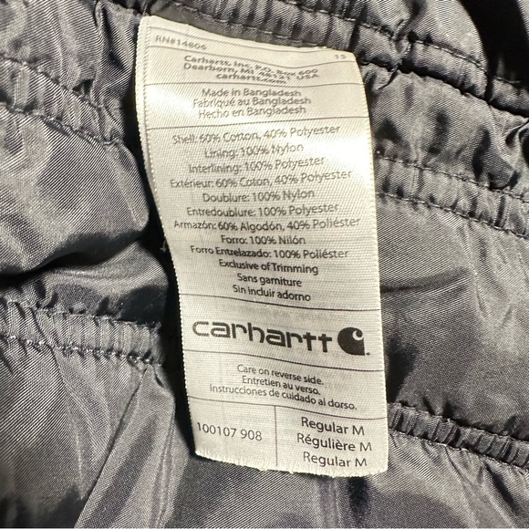 CARHARTT Insulated Duck Canvas Utility Work Jacket - Picture 12 of 14